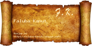 Faluba Kanut névjegykártya